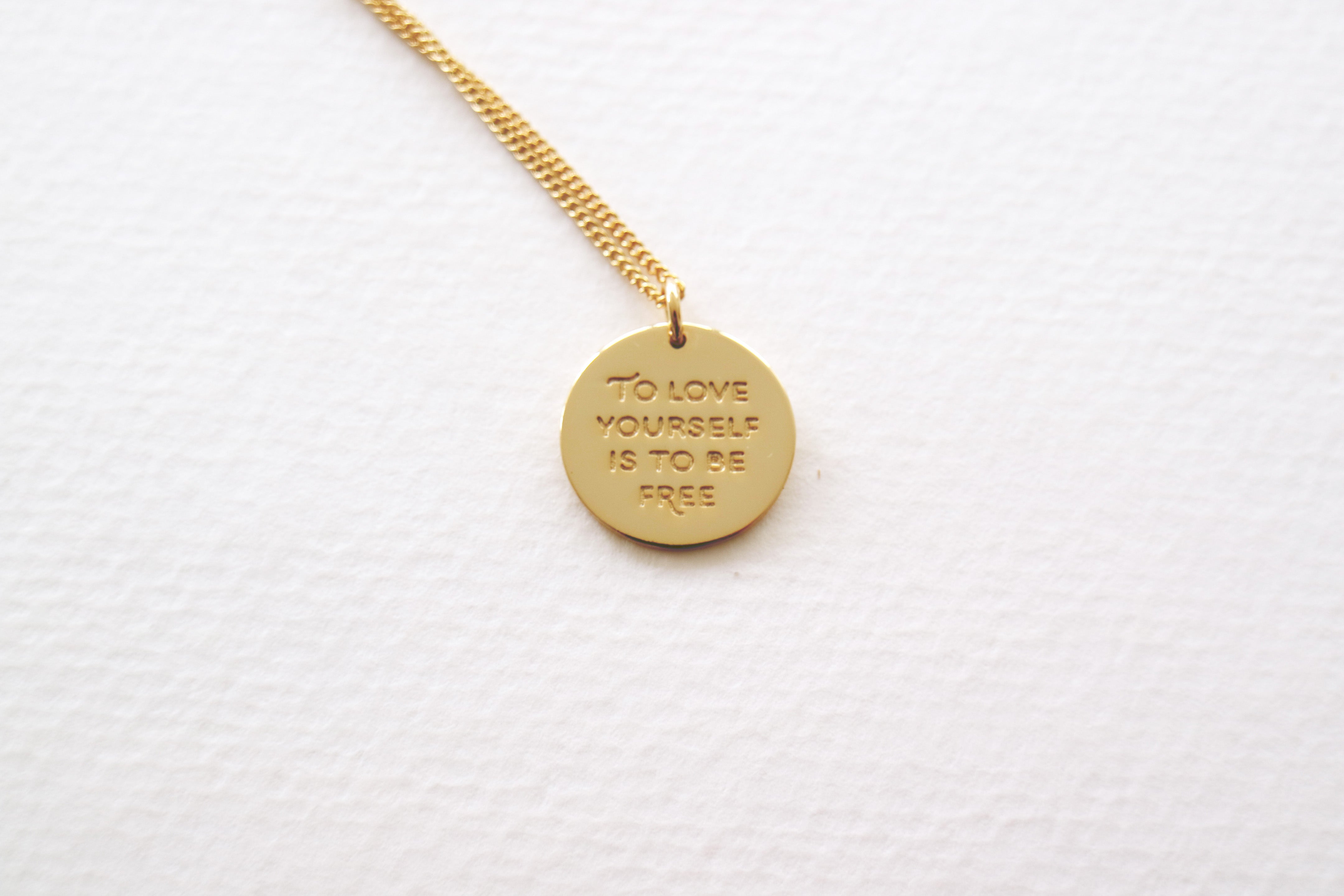 Love on sale yourself necklace