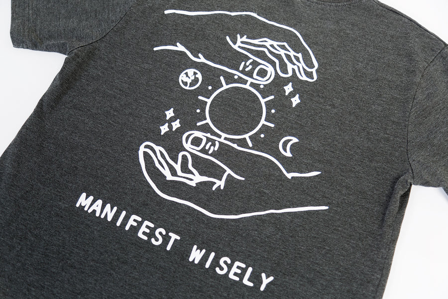 Manifest Wisely T-Shirt (Grey)